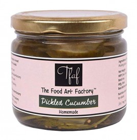 The Food Art Factory Pickled Cucumber   Glass Jar  300 grams